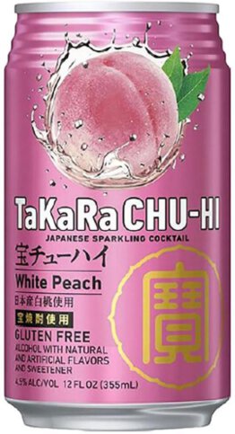 Takara Chu Hi White Peach Sparkling Cocktail