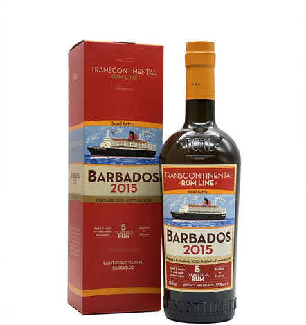Transcontinental Rum Line Barbados 110pf 5 Year Old