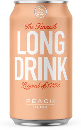 LONG DRINK PEACH RTD COCKTAIL CANS