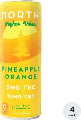 North Higher Vibes Pineapple Orange 5mg Thc & Cbd