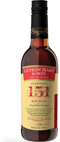 Lemon Hart Overproof 151 Rum 750ml