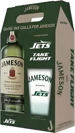 Jameson Irish Whiskey Limited Edition Gift Set W Ny Jets Pint Glass
