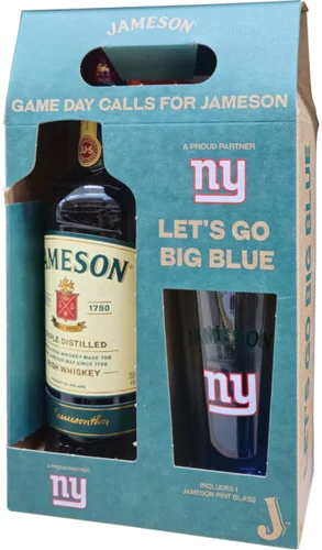 Jameson W Giants Pint Glass