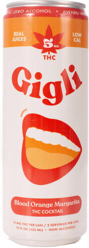Gigli Blood Orange Margarita 5 MG THC Infused Seltzers