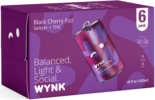 Wynk Black Cherry Fizz THC Seltzer 2.5 MG