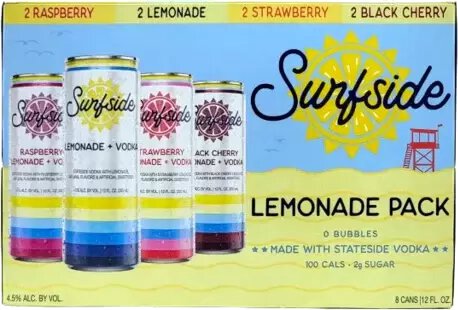 Surfside Lemonade Vodka Soda Variety Pack