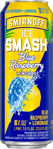 Smirnoff Ice Smash Blue Raspberry Lemonade Can