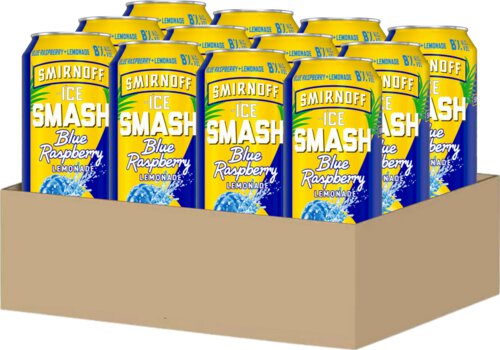 Smirnoff Ice Smash Blue Raspberry Lemonade Can