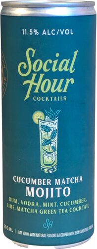 Social Hour Cocktails Cucumber Matcha Mojito