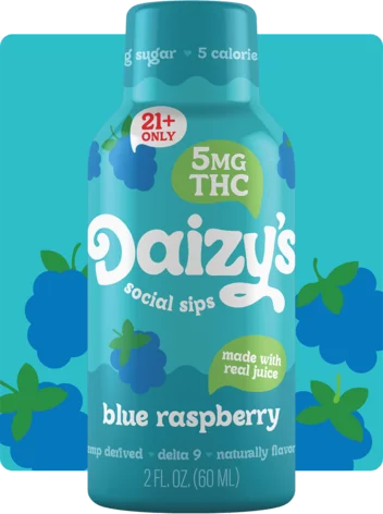 Daizy's Blue Raspberry 5Mg THC Shot