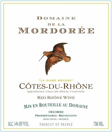 Domaine De La Mordoree Cotes Du Rhone La Dame Rousse Rouge