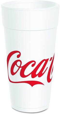 Foam  Coca Cola Cups 24oz 15PK