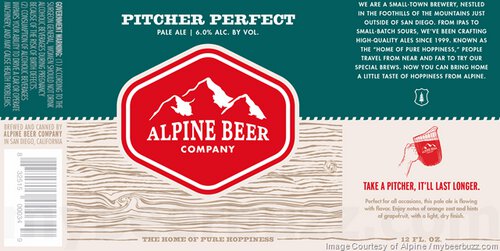 Alpine Beer Company Pitcher Perfect Can