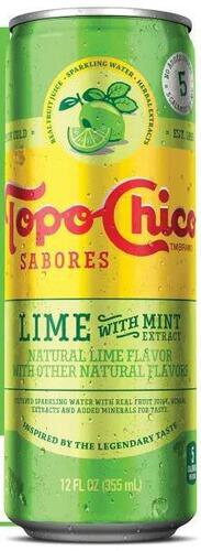 Topochico Lime With Mint Sparkling Water