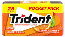 TRIDENT TROPICAL TWIST 28 STICKS 