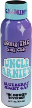 Uncle Arnies Blueberry Night Cap Shot 10mg THC