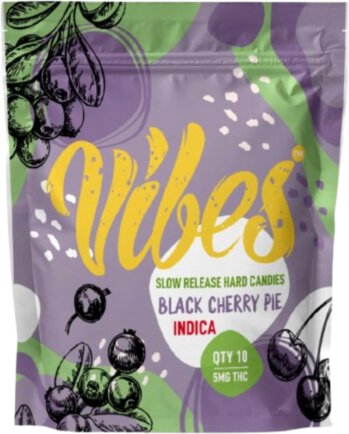 Vibes Black Cherry Pie Hard Candy 5mg THC