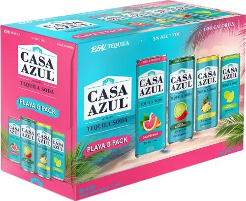 Casa Azul Tequila Soda Playa Pack Variety