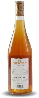 PairMe Wines No Reservations Orange Skin Contact