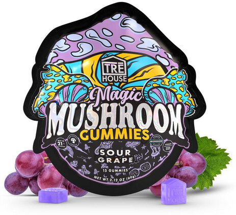 Tre House Mushroom Gummies Sour Grape