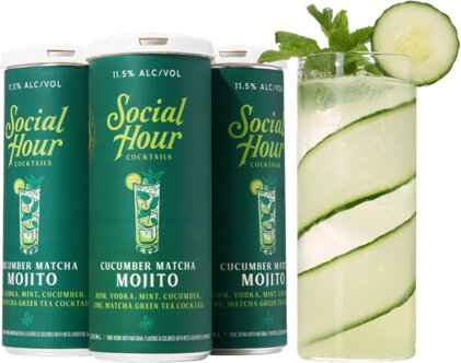 Social Hour Cocktails Cucumber Matcha Mojito