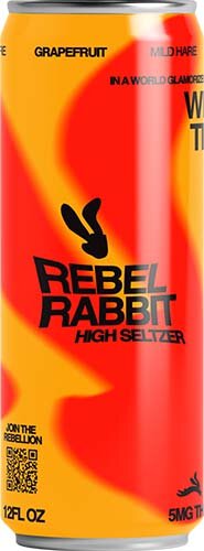 Rebel Rabbit 5mg Mild Hare Grapefruit Thc Seltzer