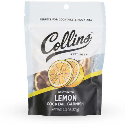 Collins Dehydrated Lemon Cocktail Garnish