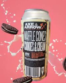 Axe And Arrow Cookies & Cream Waffle Cones