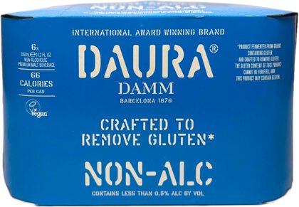 Estralla Daura Damn Gluten Free Non-Alcoholic 6 Pack Cans