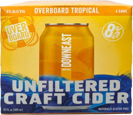 Downeast Cider Overboard Tropical Cider