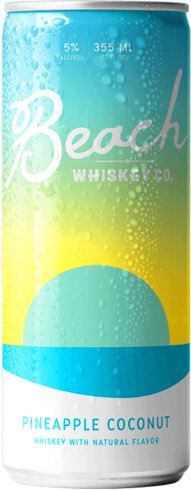 BEACH WHISKEY PINEAPPLE COCONUT 4PK CN