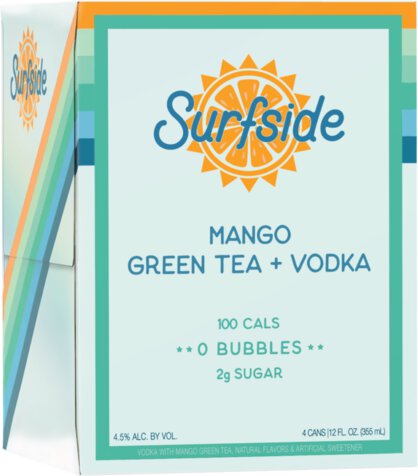 STATESIDE SURFSIDE GREEN TEA MANGO 4PK