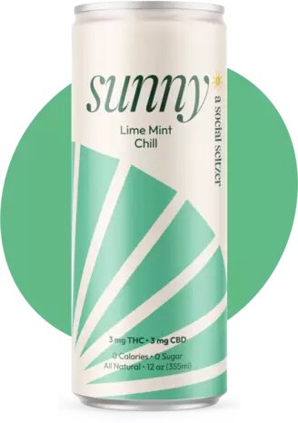 3mg Sunny Sltz Lime Mint Chil Thc 12z C