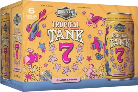 Boulevard Brewing Tropical Tank 7 Saison 12oz 6pk Cans