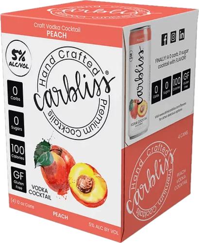 Carbliss Peach Vodka Cocktail