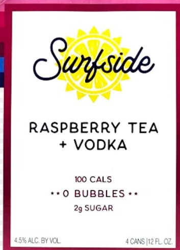 Surfside Raspberry Tea & Vodka