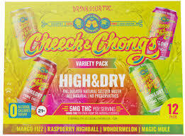 Cheech & Chong's High & Dry Seltzer Variety 5MG THC