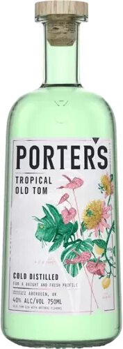 Porter's Tropical Old Tom Gin Cold Distilled Scotland