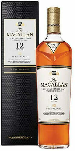 The Macallan 12 Years Old Sherry Oak Single Malt Scotch Whisky 750ml