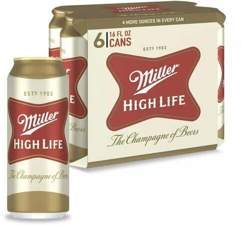 Miller High Life 6Pk Cans 16oz