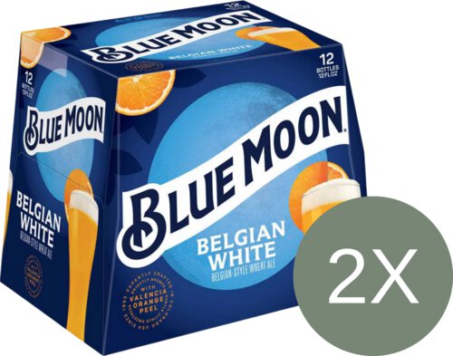 Blue Moon Belgian White Ale Bottle