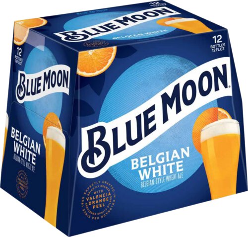 Blue Moon Belgian White Ale Bottle