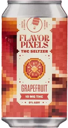 FLAVOR PIXELS 10MG THC GRAPEFRUIT CAN