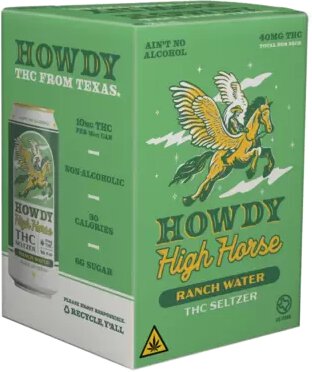 Howdy Ranch Water 10mg Thc Seltzer
