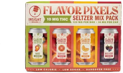 Flavor Pixels 10 Mg THC Mix Pack Seltzer 12 Pk
