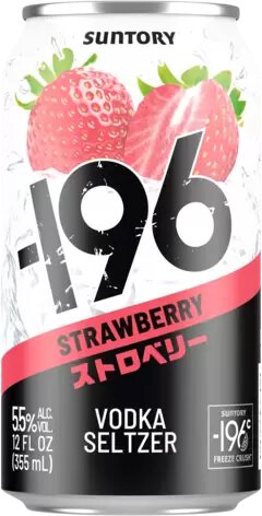 Suntory -196 Strawberry Vodka Seltzer
