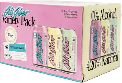 Cali Sober 5mg Variety Pack Thc Mocktail