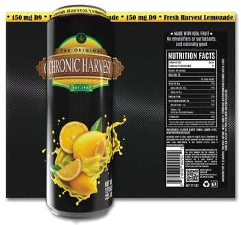 Chronic Harvest Fresh Harvest Lemonade 150mg THC Beverage