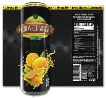 Chronic Harvest Fresh Harvest Lemonade 150mg THC Beverage