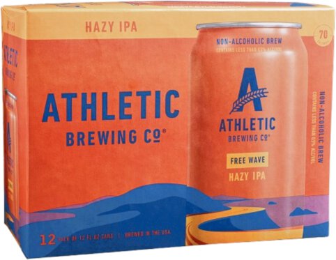 Athletic Brewing Free Wave Non-Alcoholic Hazy IPA
